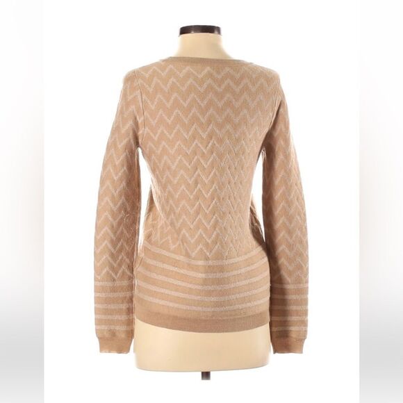 Joie Hideaki Chevron Cashmere blend Crew neck Sweater XS - Picture 2 of 7